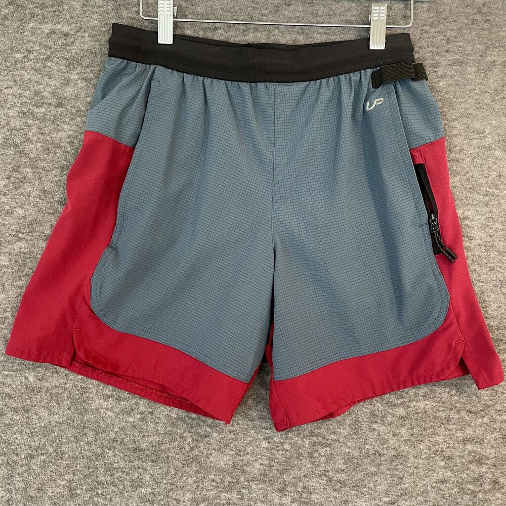 Unipro Activewear Shorts Mens Size Small / 6 Inch Inseam / Blue and Red (23-30)